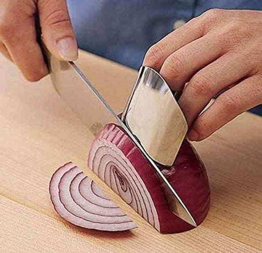 Stainless Steel Finger Protector Hand Guard (Pack of 2)