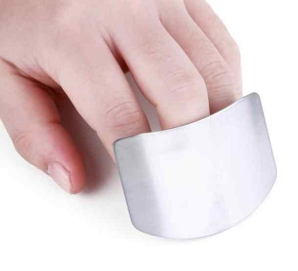 Stainless Steel Finger Protector Hand Guard (Pack of 2)
