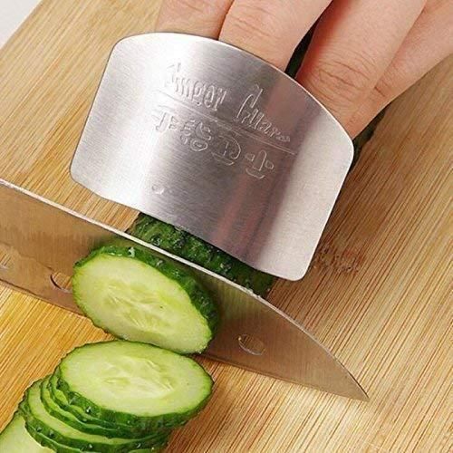 Kitchen - Steel Finger Guard Cut Cutting Protector (Pack of 2)